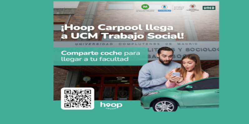 Nueva APP de movilidad para compartir coche en UCM. Enlace saber +